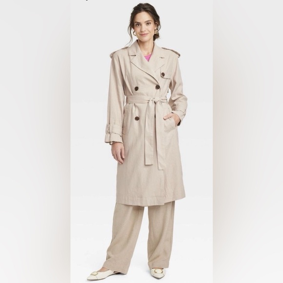 a new day Jackets & Blazers - a new day Women's Beige Trench Coat